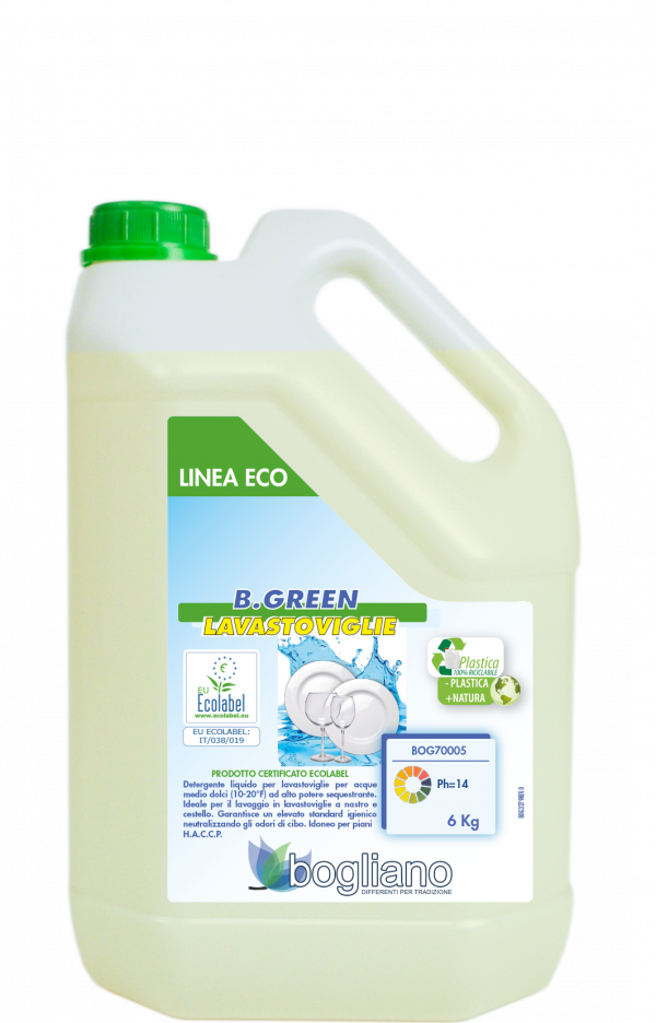 LAVASTOVIGLIE B.GREEN ECOLABEL tanica 5 lt.
